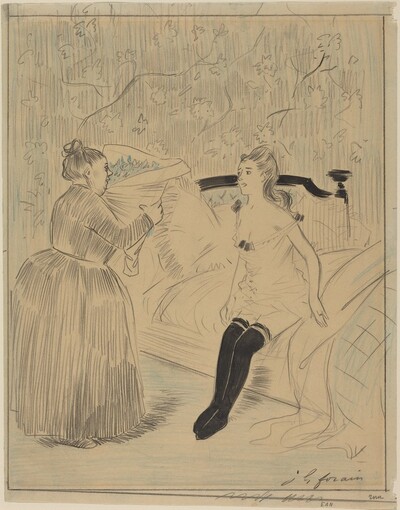 a) The Bouquet (recto); b) Untitled (verso)