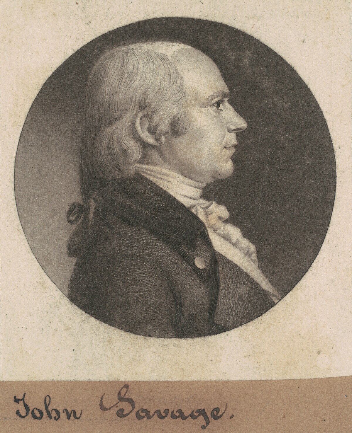 John Savage by Charles B. J. Févret de Saint-Mémin