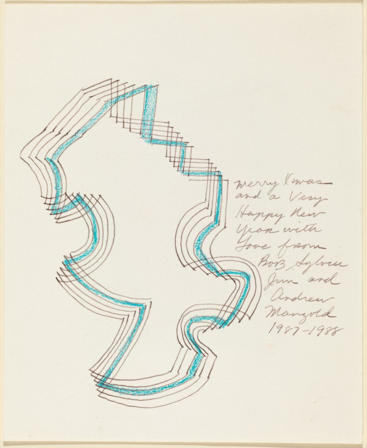 Untitled (verso) by Robert Mangold