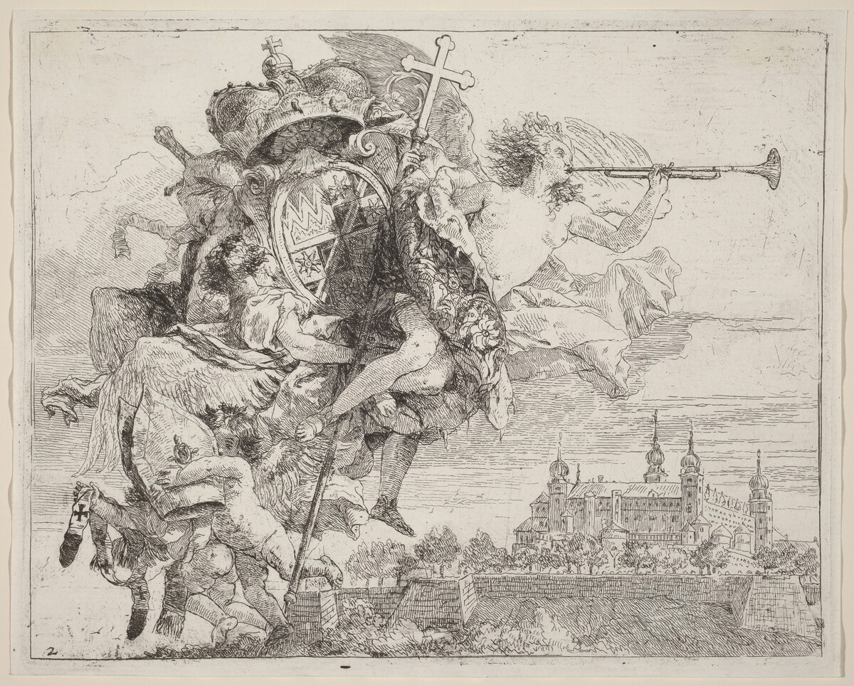 Arms of Karl Philip von Greiffenklau, Prince-Bishop of Wurzburg by Giovanni Domenico Tiepolo