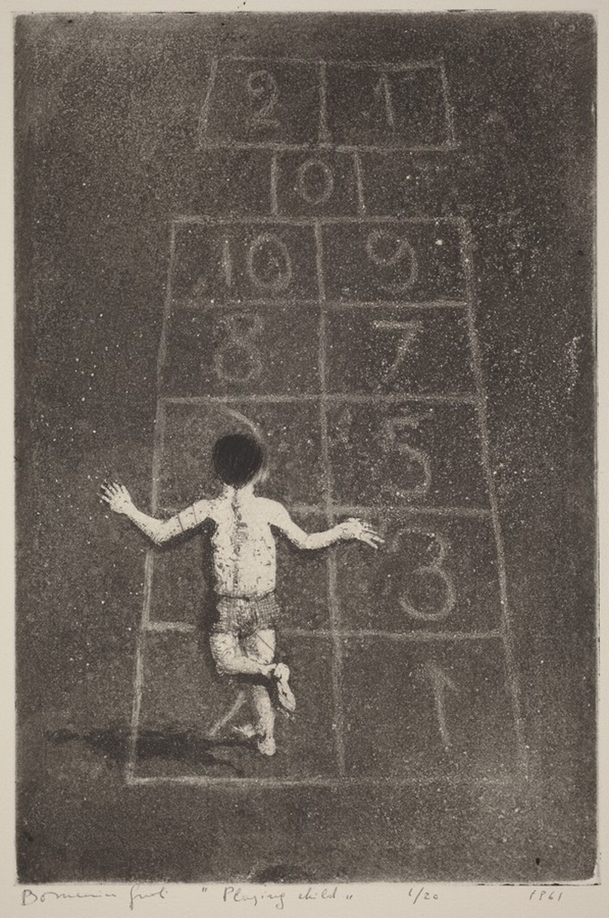 Playing Child by Domenico Gnoli