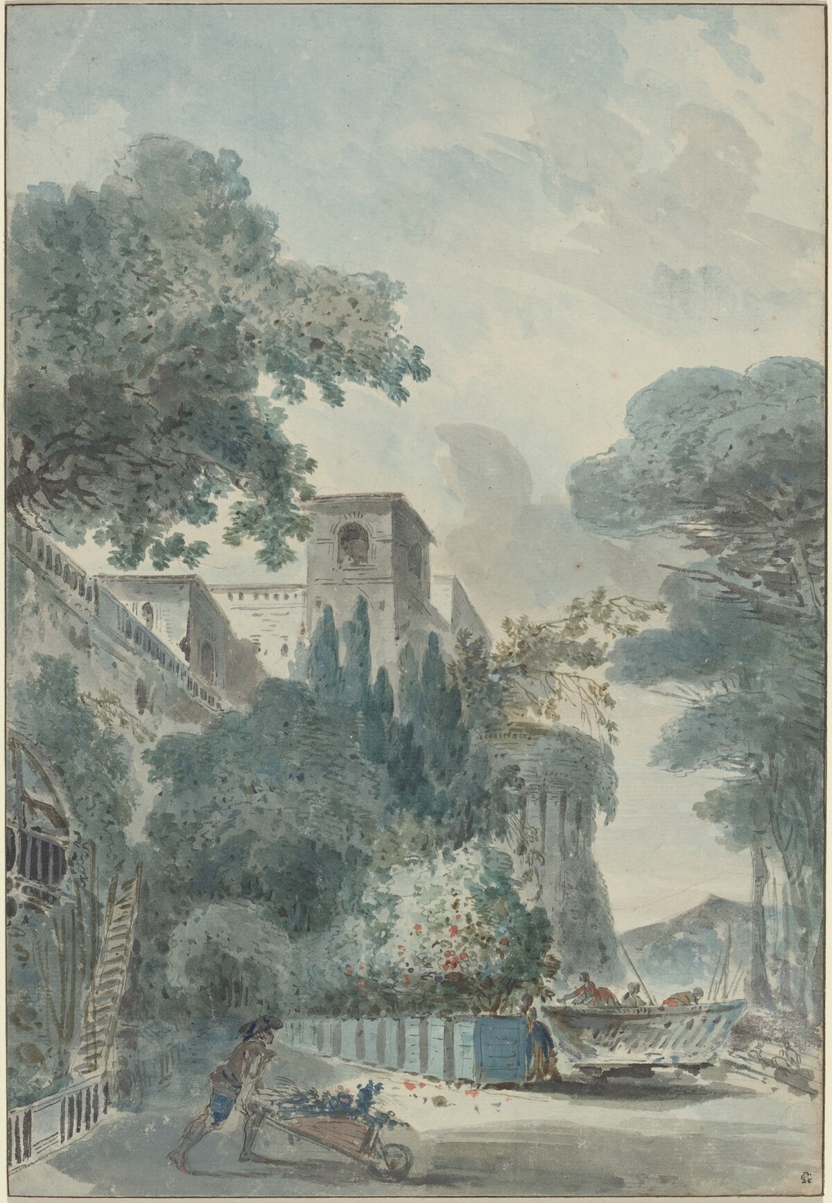 L'Allee de Grenadiers by French 18th Century