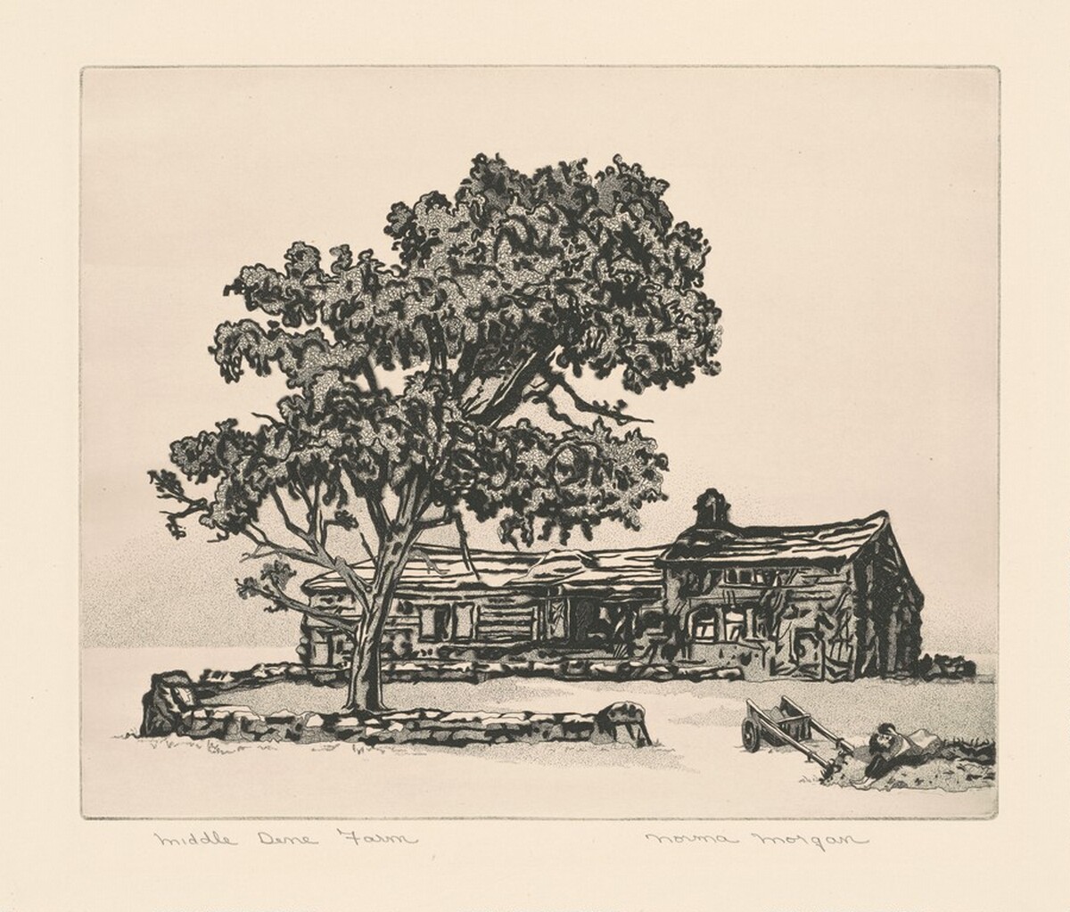 Middle Dene Farm by Norma Morgan