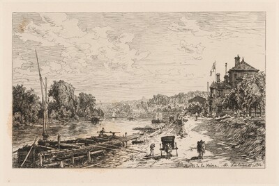 Vue du Bas Meudon, Bords de la Seine