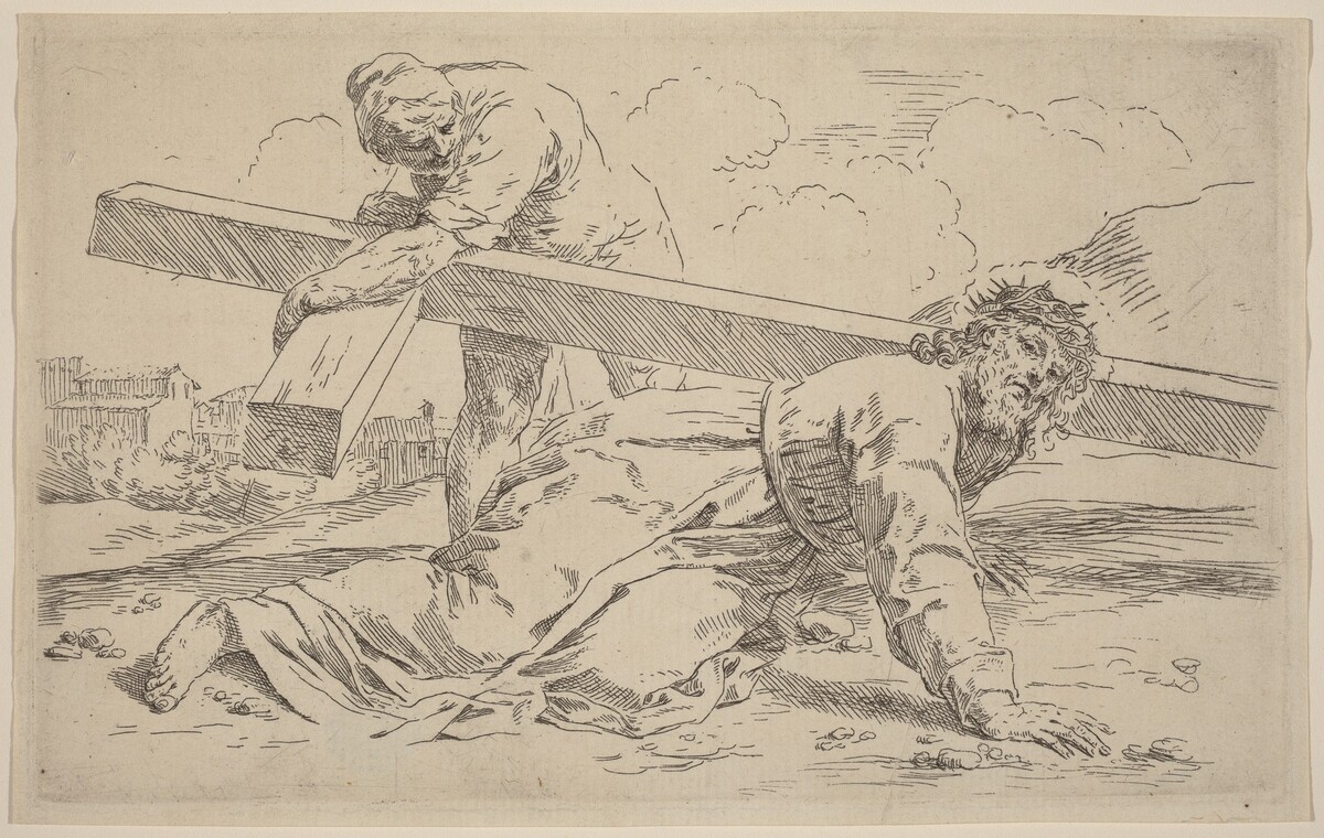 The Carrying of the Cross by Simone Cantarini