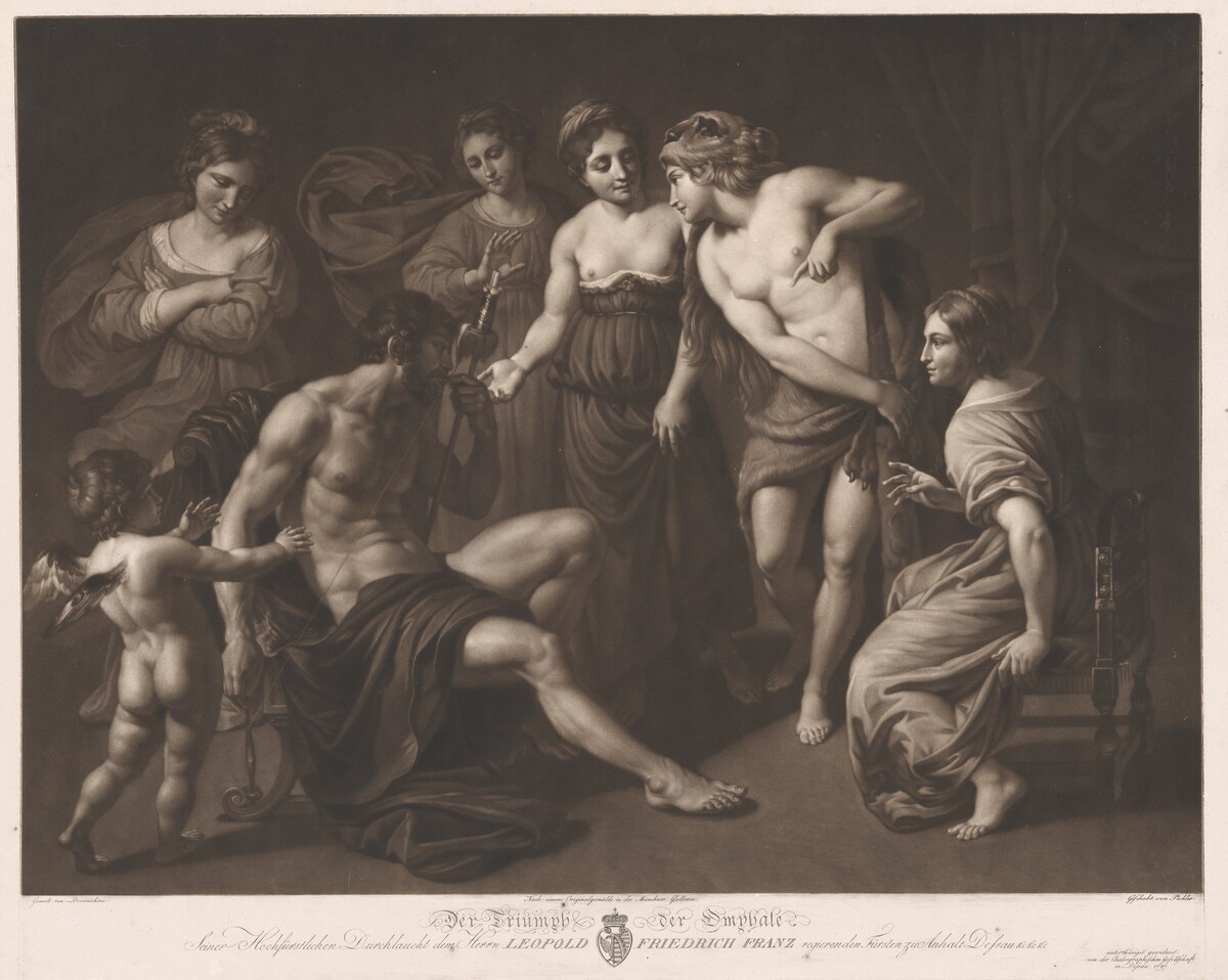 Der Triumph der Omphale (The Triumph of Omphale) by Johann Peter Pichler, after Alessandro Turchi, called Orbetto
