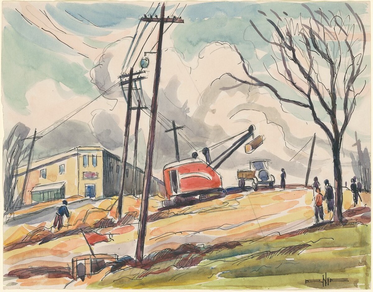 The Red Steamshovel by Edgar Nye