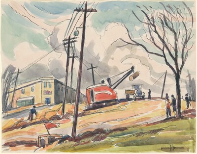 The Red Steamshovel