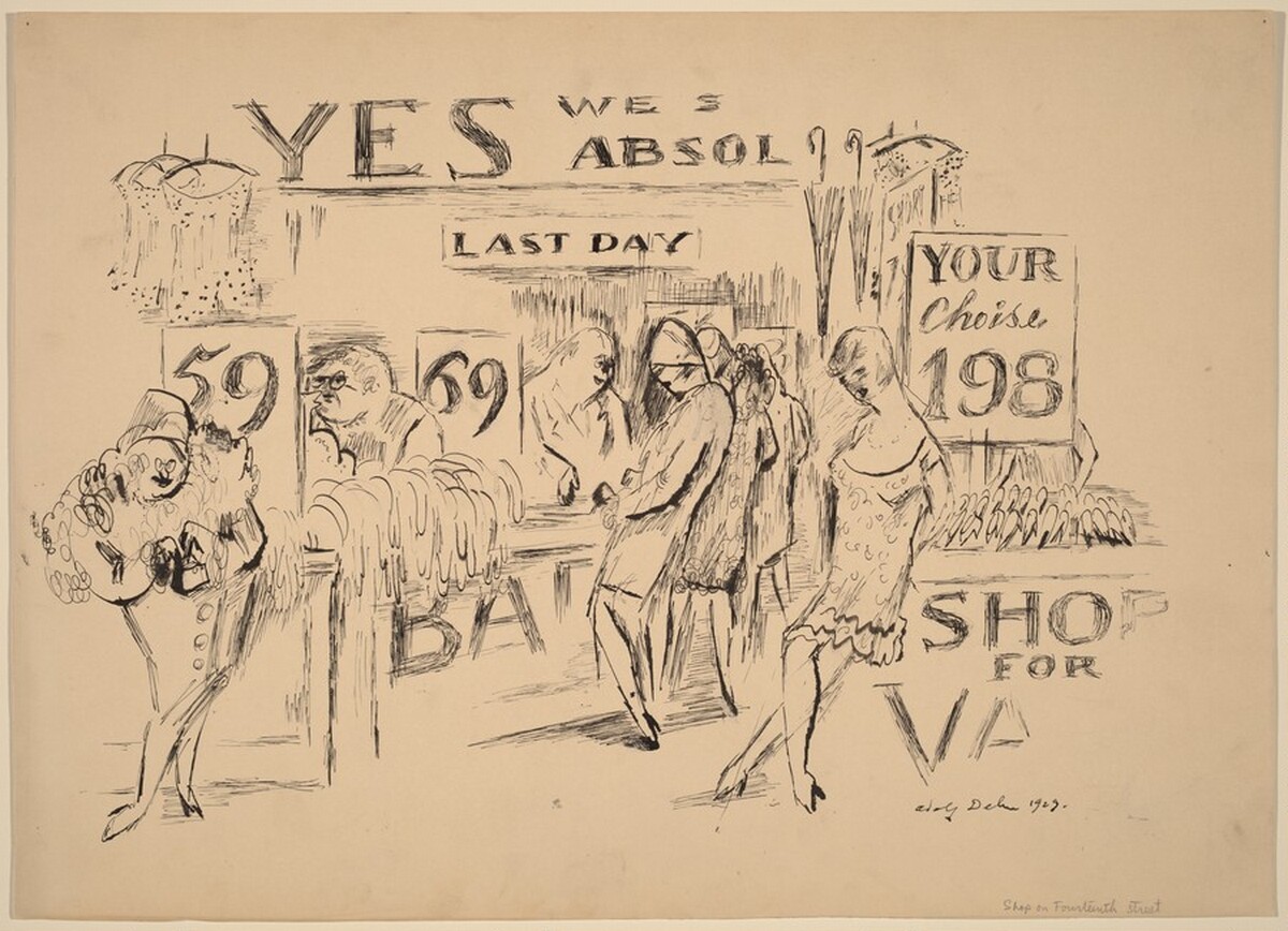 Shop on 14th Street (NYC) by Adolf Arthur Dehn