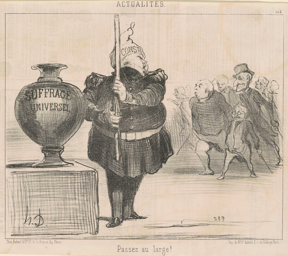Passez au large! by Honoré Daumier