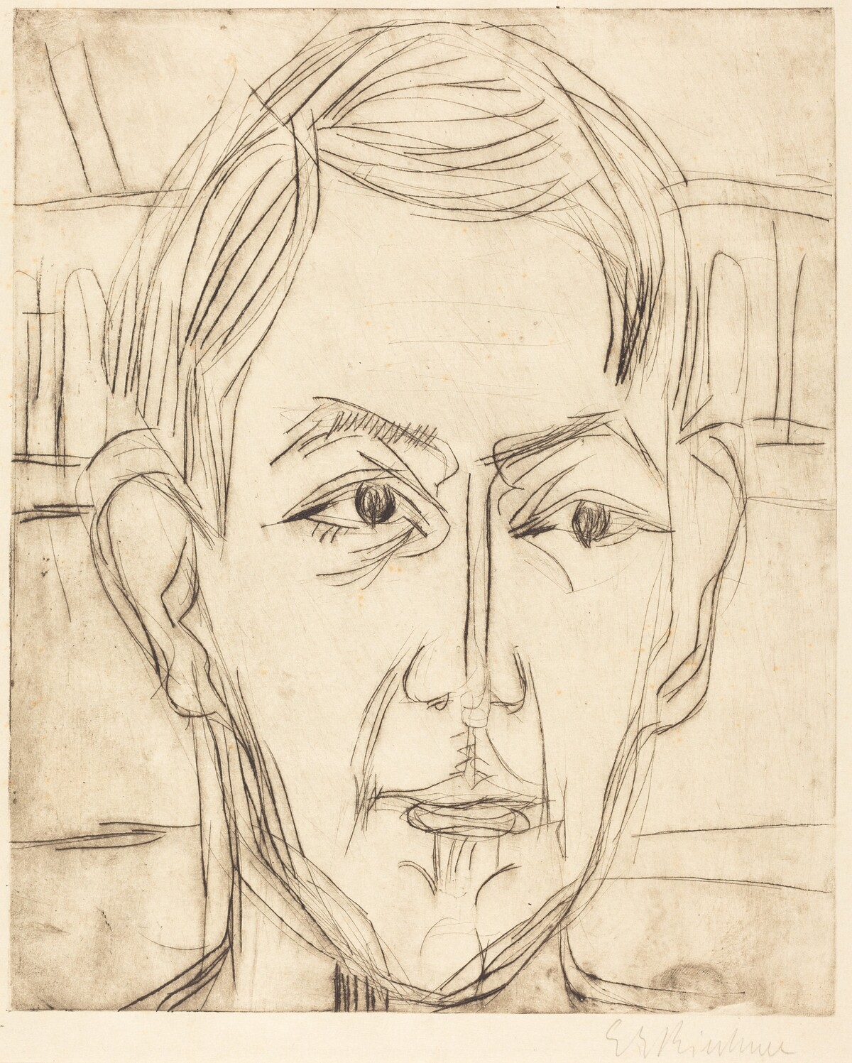 Dr. Hans Bütow by Ernst Ludwig Kirchner
