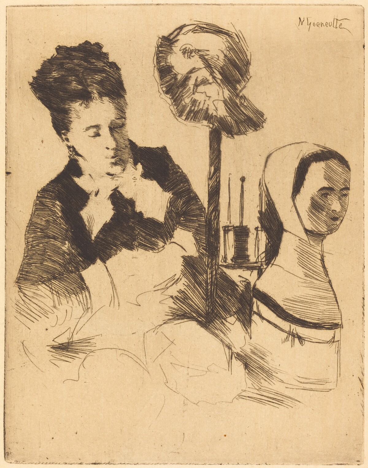 The Milliner (La modiste) by Norbert Goeneutte