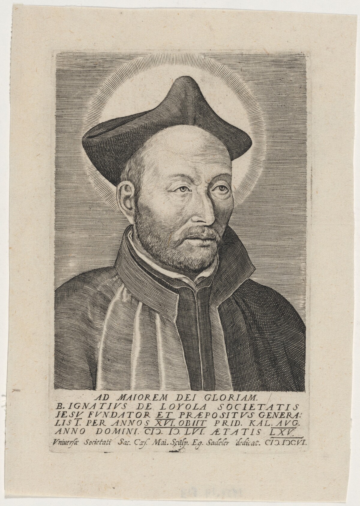 Saint Ignatius de Loyola by Aegidius Sadeler II