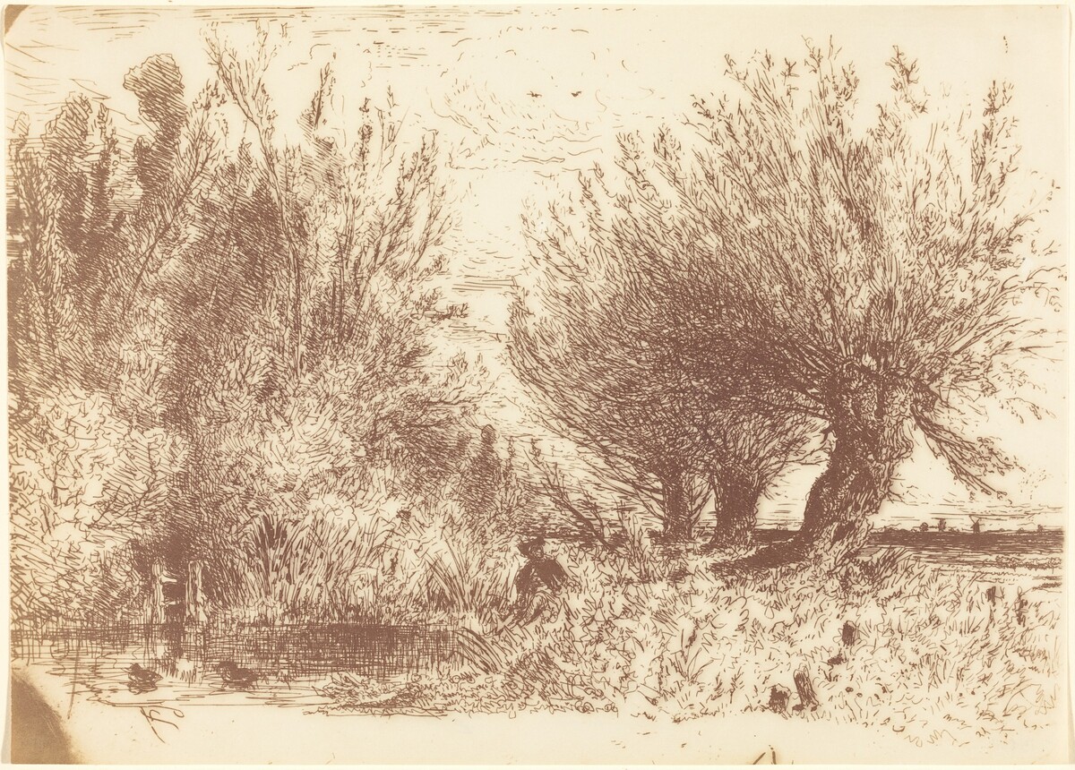 Banks of a River (Bords de Riviere) by Paul Huet