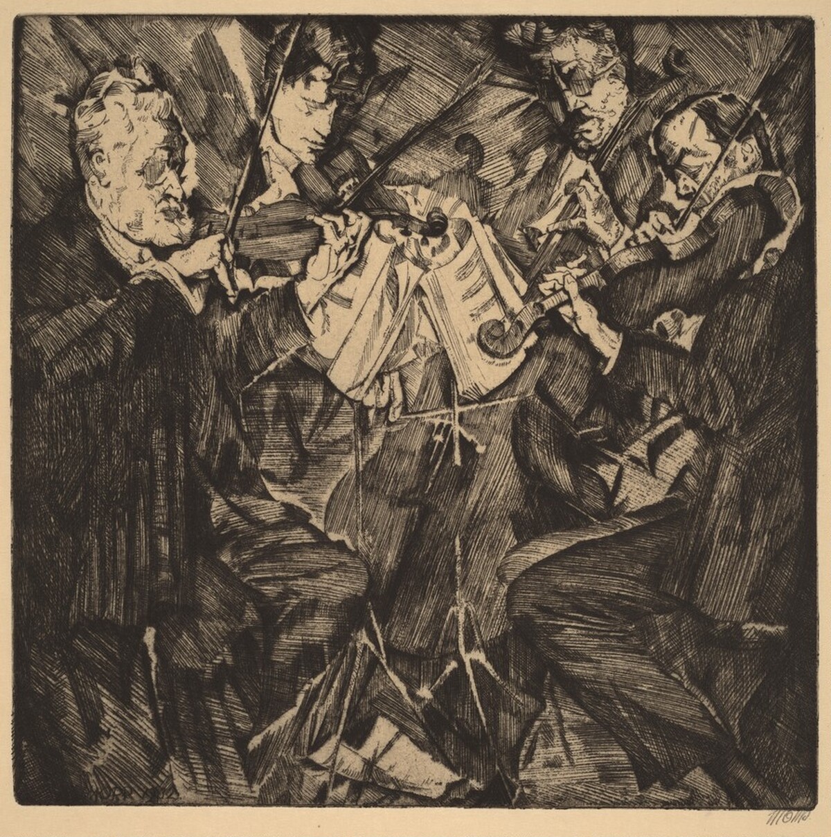 Rose-Quartett by Max Oppenheimer