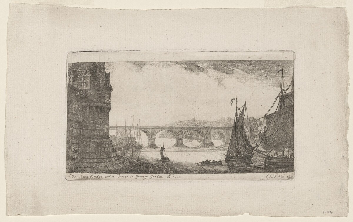 Perth Bridge by John Clerk, of Eldin