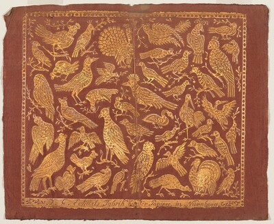 Endpaper with Birds
