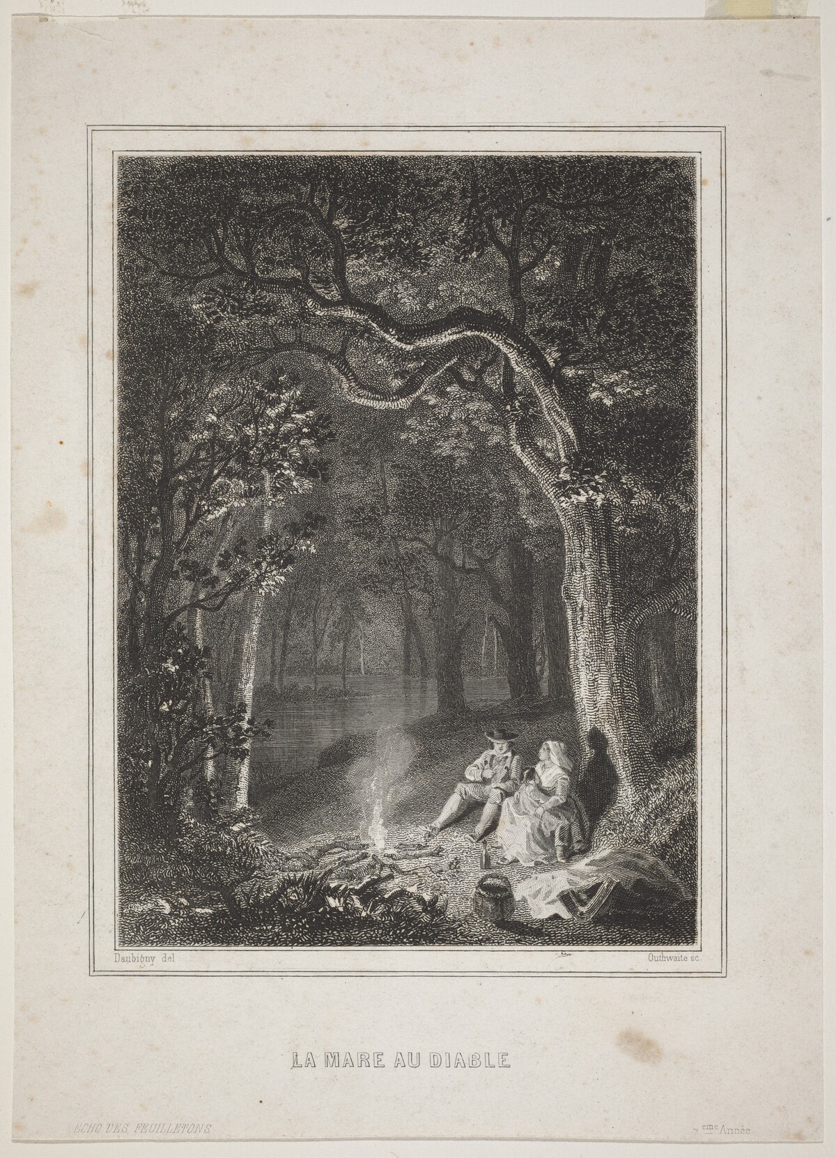 La Mare au diable by Jean Jacques Outhwaite, after Charles-François Daubigny