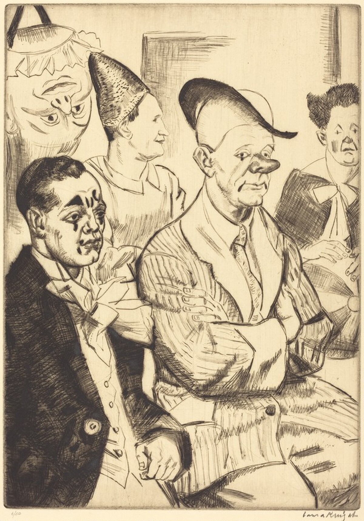 Some Clowns by Laura Knight