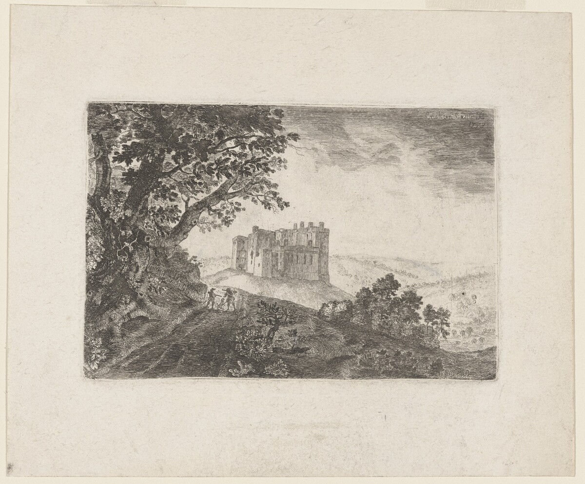 Crichton Castle from the Northeast by John Clerk, of Eldin