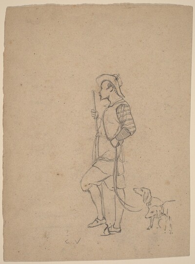 Study of Hunter with Dogs