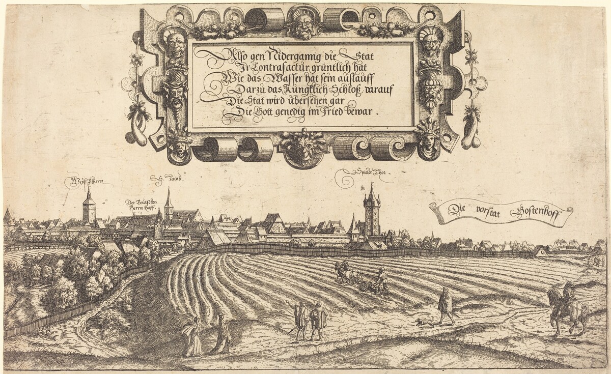 View of Nuremberg from the West [right section] by Hanns Lautensack