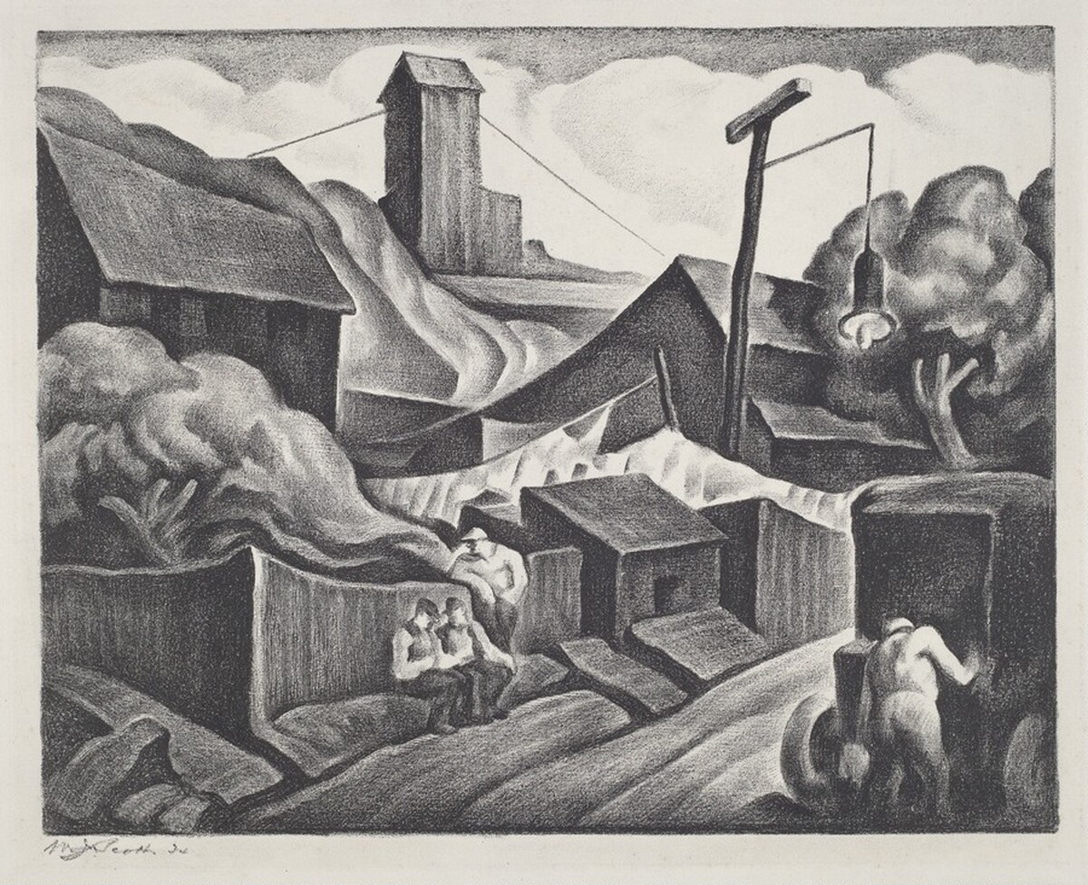 Untitled (Morning Delivery) by William J. Scott