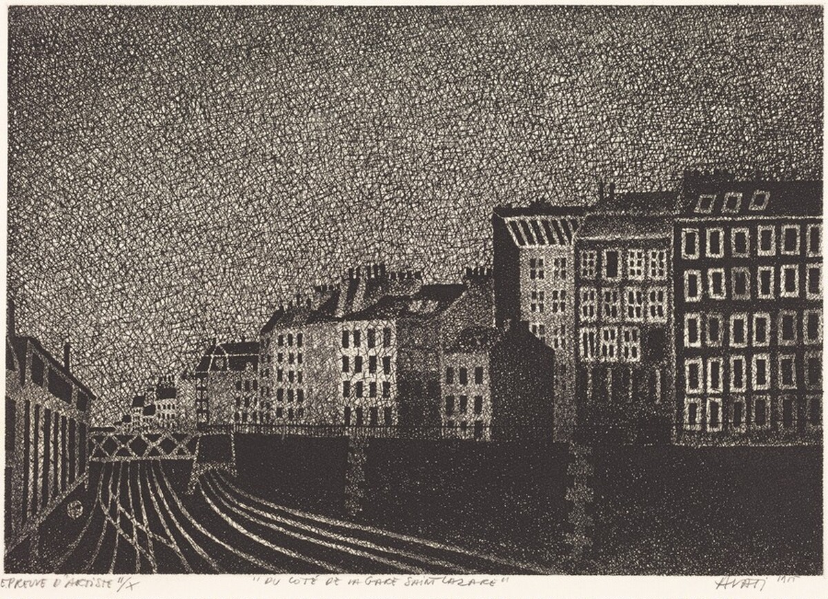 Du Cote de la Gare Saint-Lazare by Mario Avati