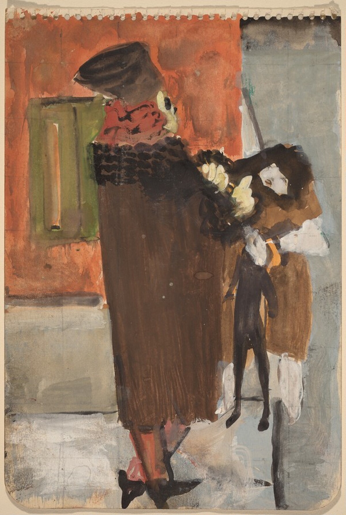 Two Standing Figures by Mark Rothko