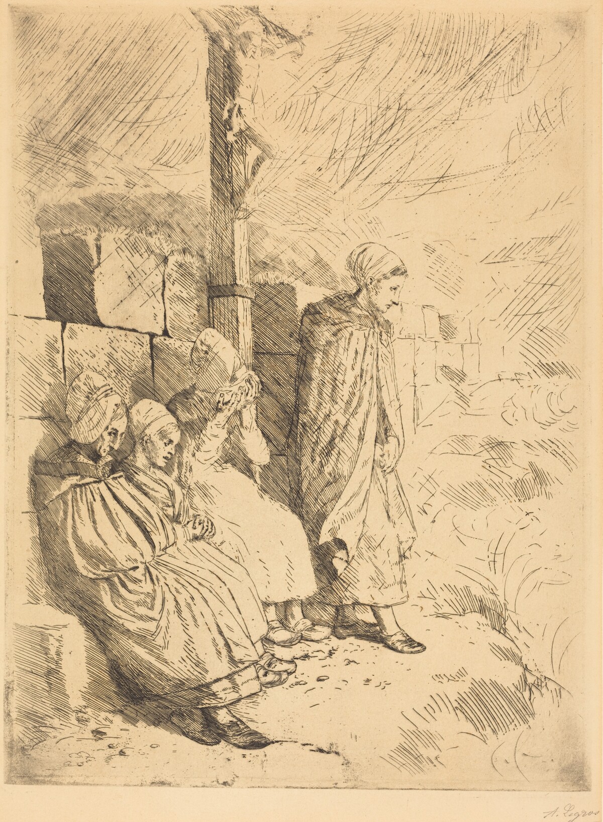 Fishermen's Wives (Femmes de pecheurs) by Alphonse Legros