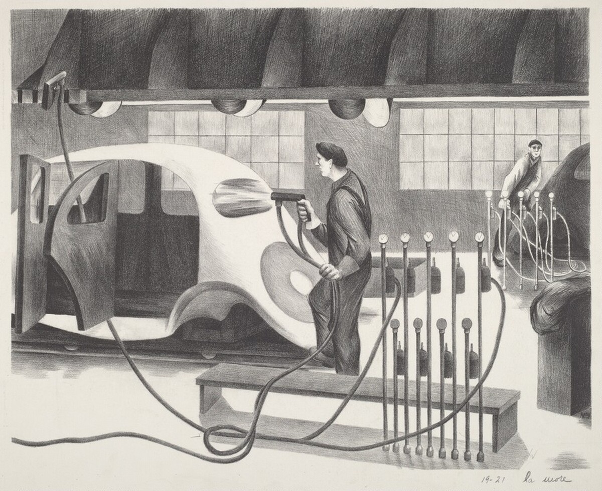 Untitled (Auto Paint Shop) by Chet Harmon La More