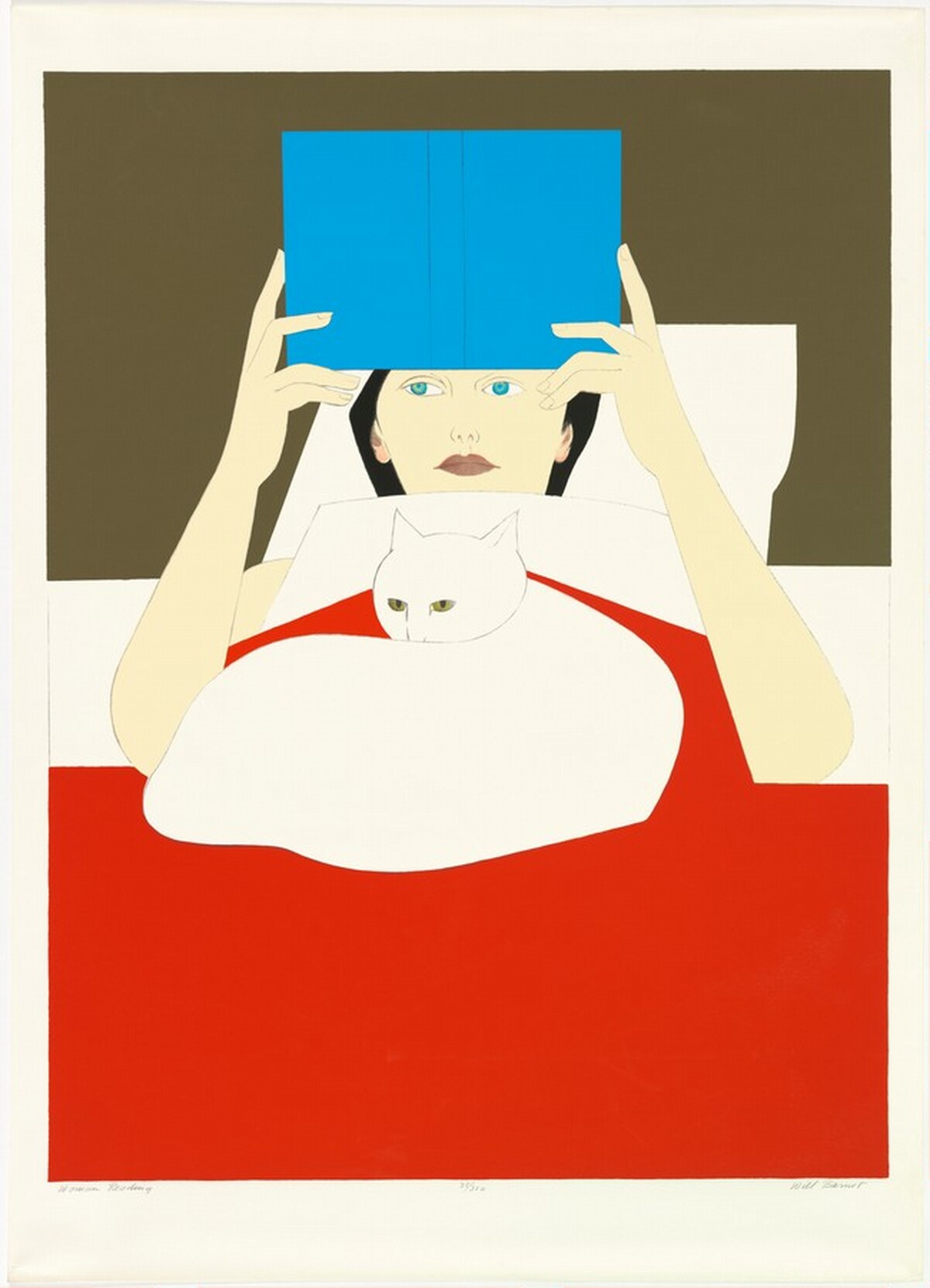 Woman Reading by Will Barnet