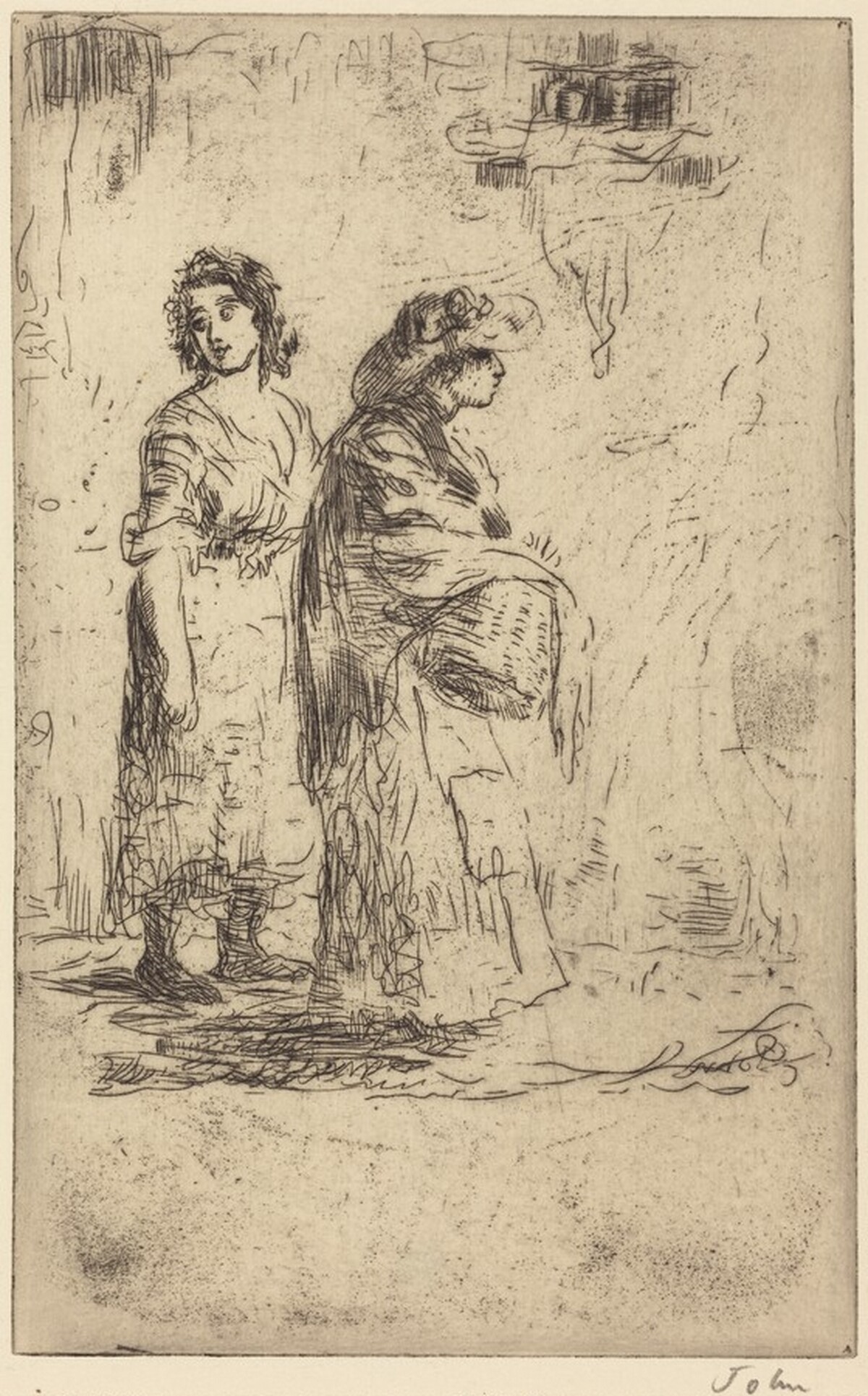 Fruit Sellers - E by Augustus John