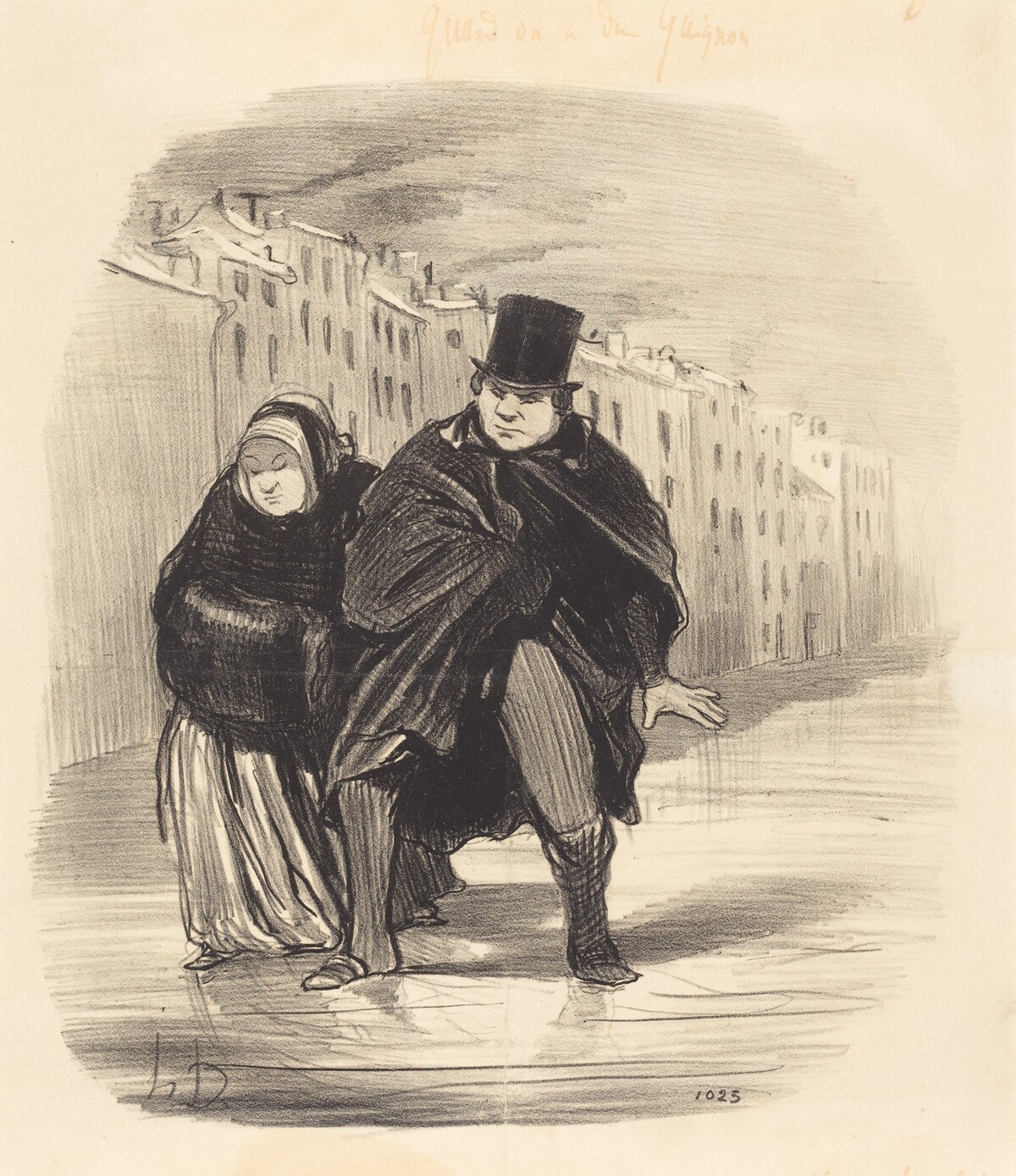 Tu m'reprendras encore... a aller souhaiter... by Honoré Daumier
