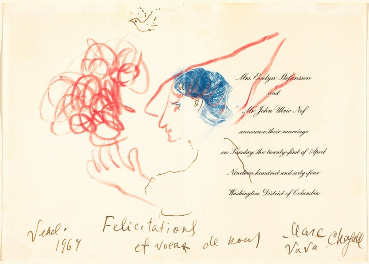 Wedding Announcement by Marc Chagall