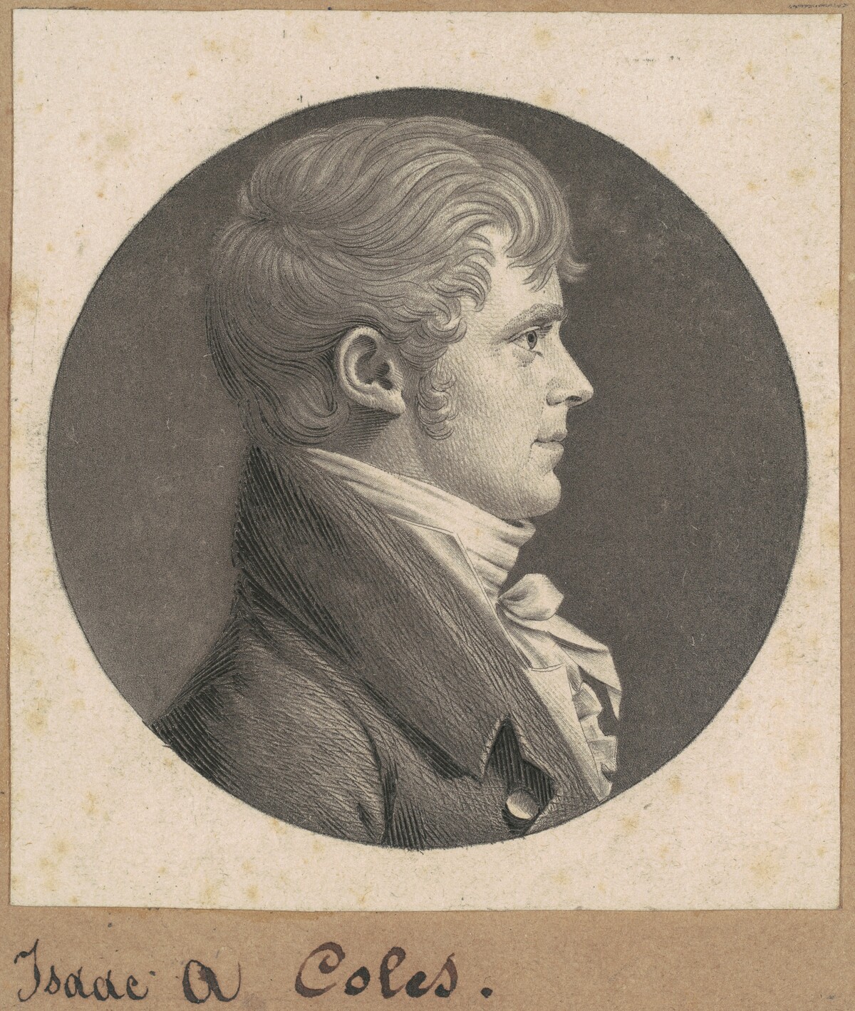 Isaac A. Coles by Charles B. J. Févret de Saint-Mémin