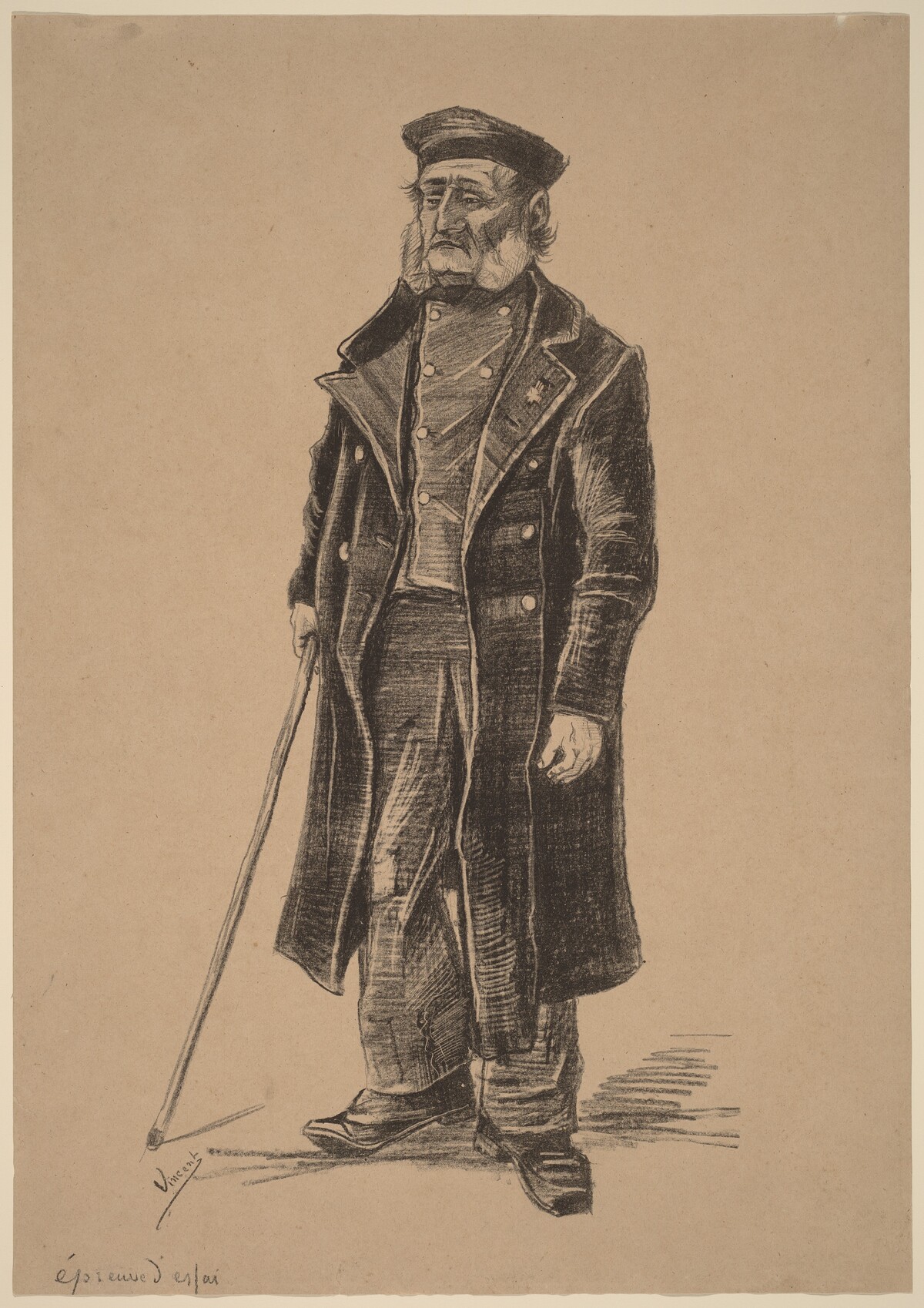 Orphan Man, Standing by Vincent van Gogh