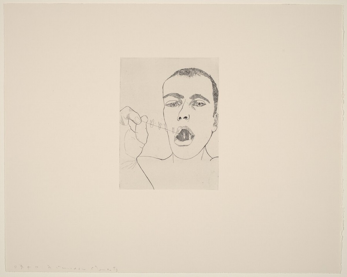 Self-Portrait #2 (Teeth) by Francesco Clemente