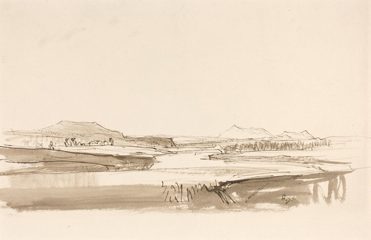 A Lowland River by David Young Cameron
