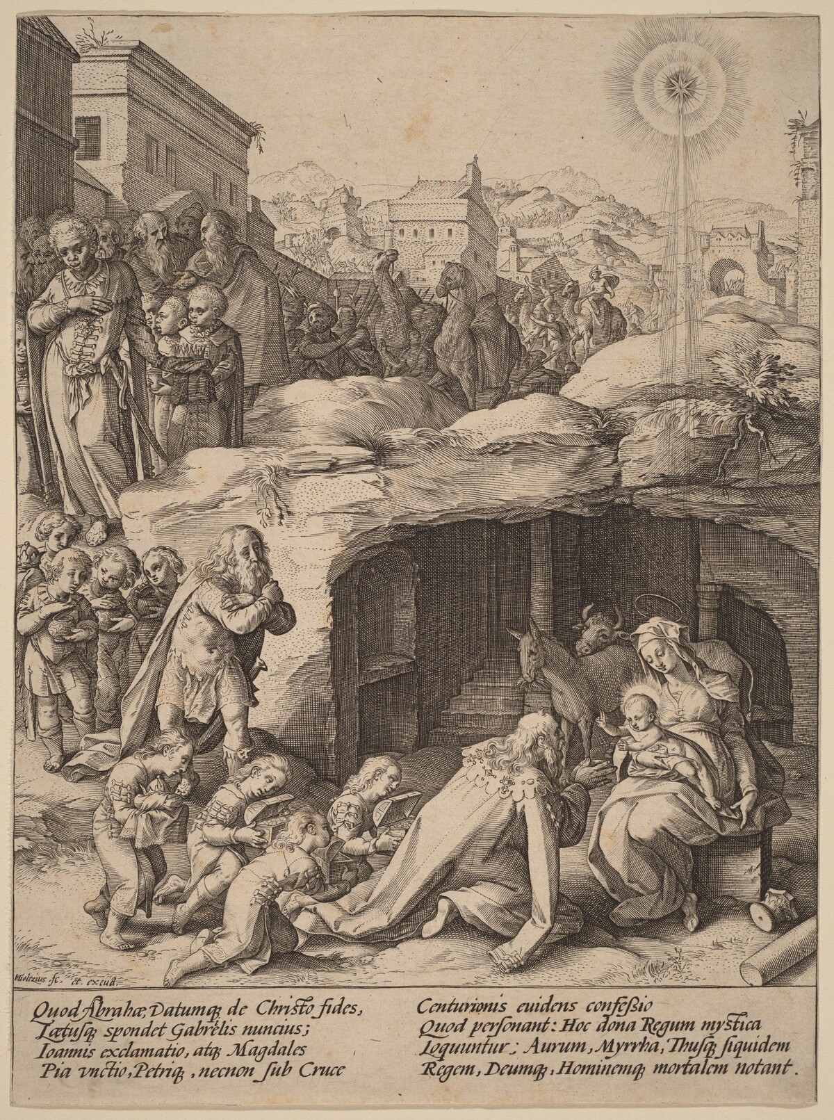 The Adoration of the Magi by Hendrik Goltzius