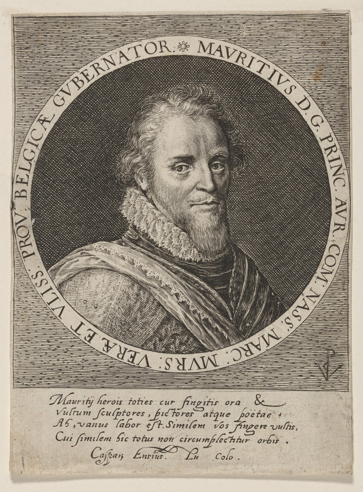 Maurice of Nassau, Prince of Orange by Crispijn de Passe I