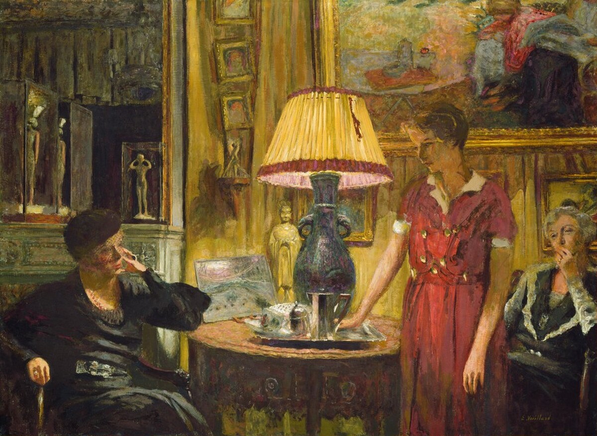 The Visit by Edouard Vuillard