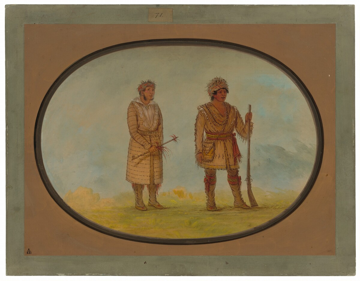 Two Cherokee Chiefs by George Catlin