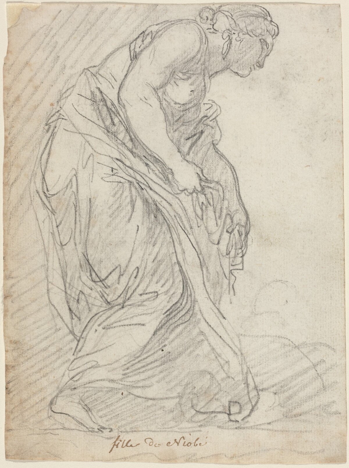 One of Niobe's Daughters by Augustin Pajou