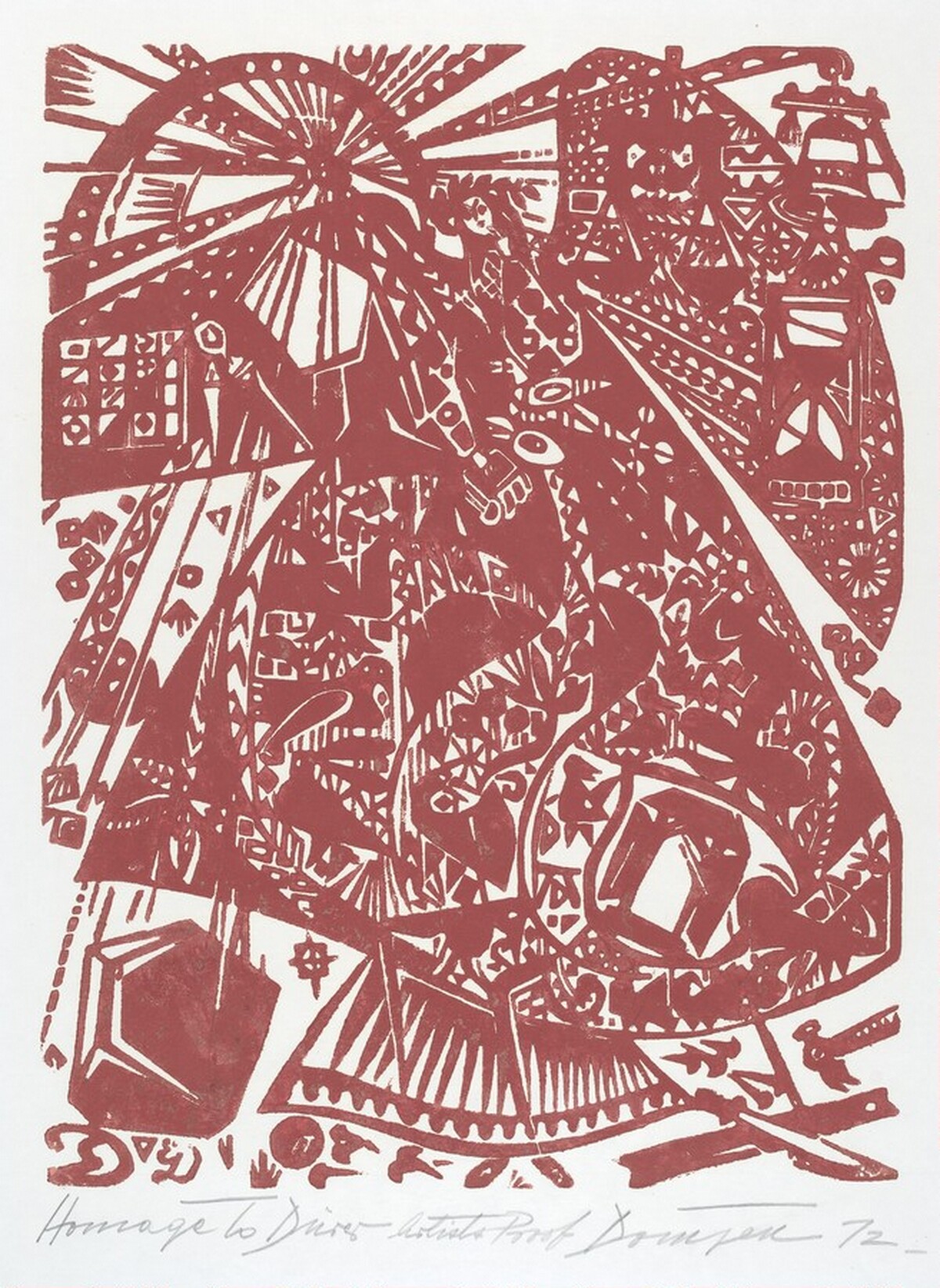 Homage to Durer by Jozsef Domjan