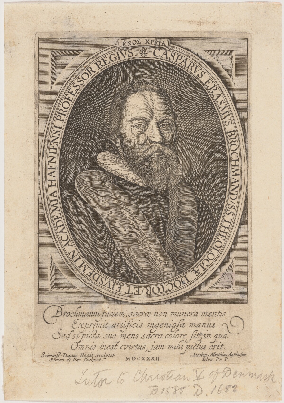 Jesper Rasmussen Brochmand by Simon de Passe