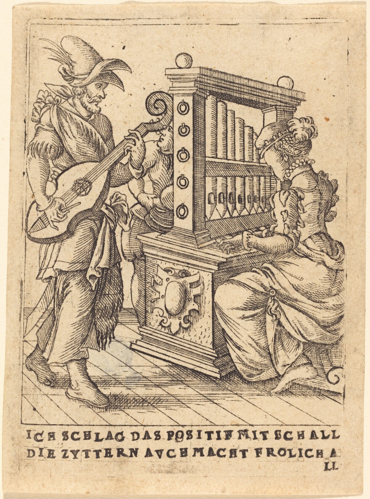 Ich schlag das Positif mit Schall die Zytternavchmacht frolich all by German 16th Century