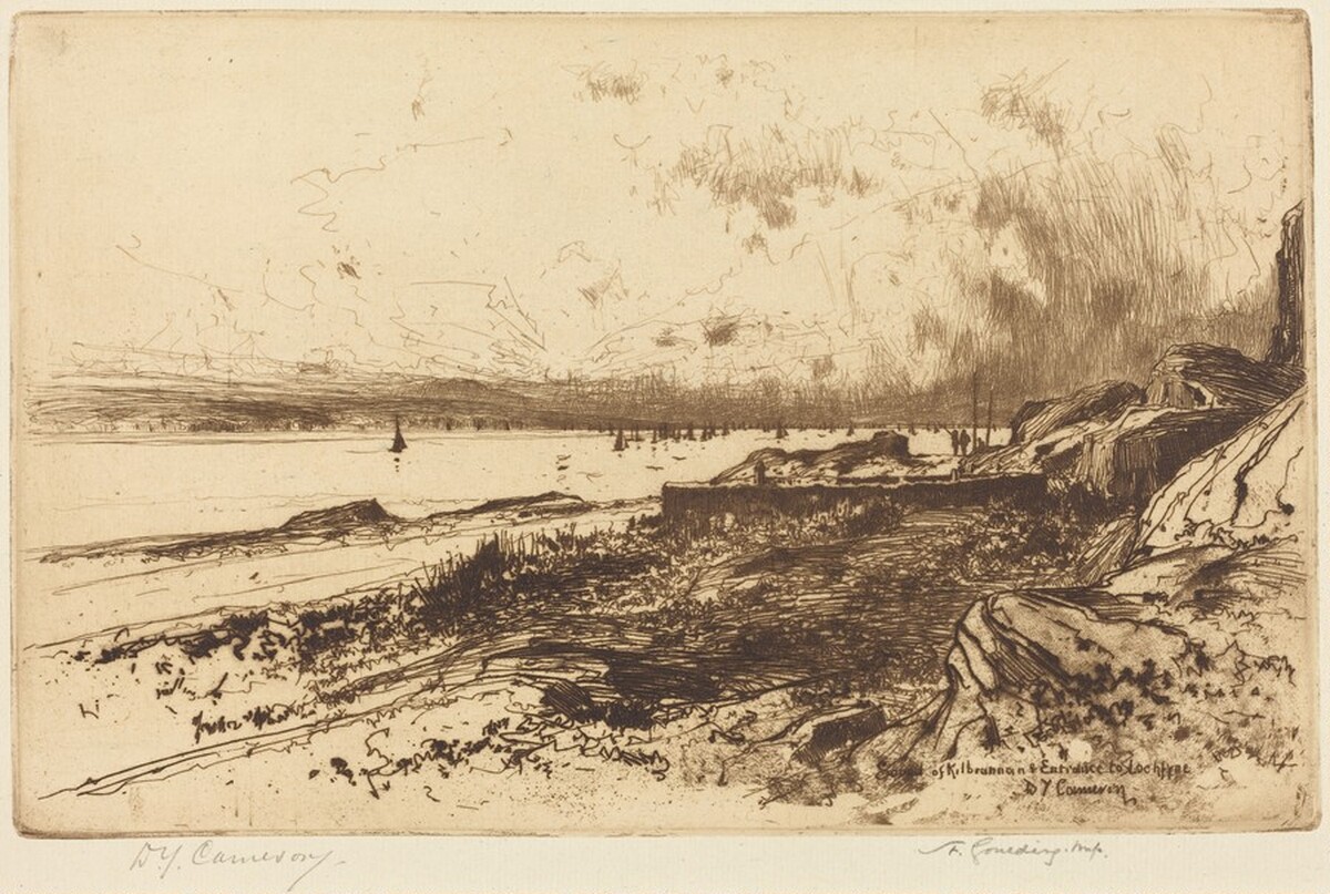 Sound of Kilbrannan and Entrance to Loch Fyne by David Young Cameron