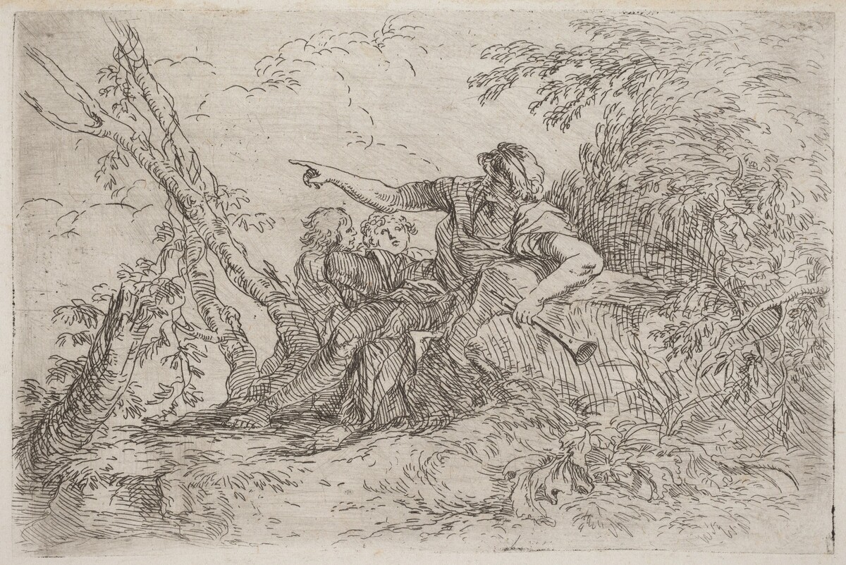 Shepherd in a Landscape by Salvator Rosa