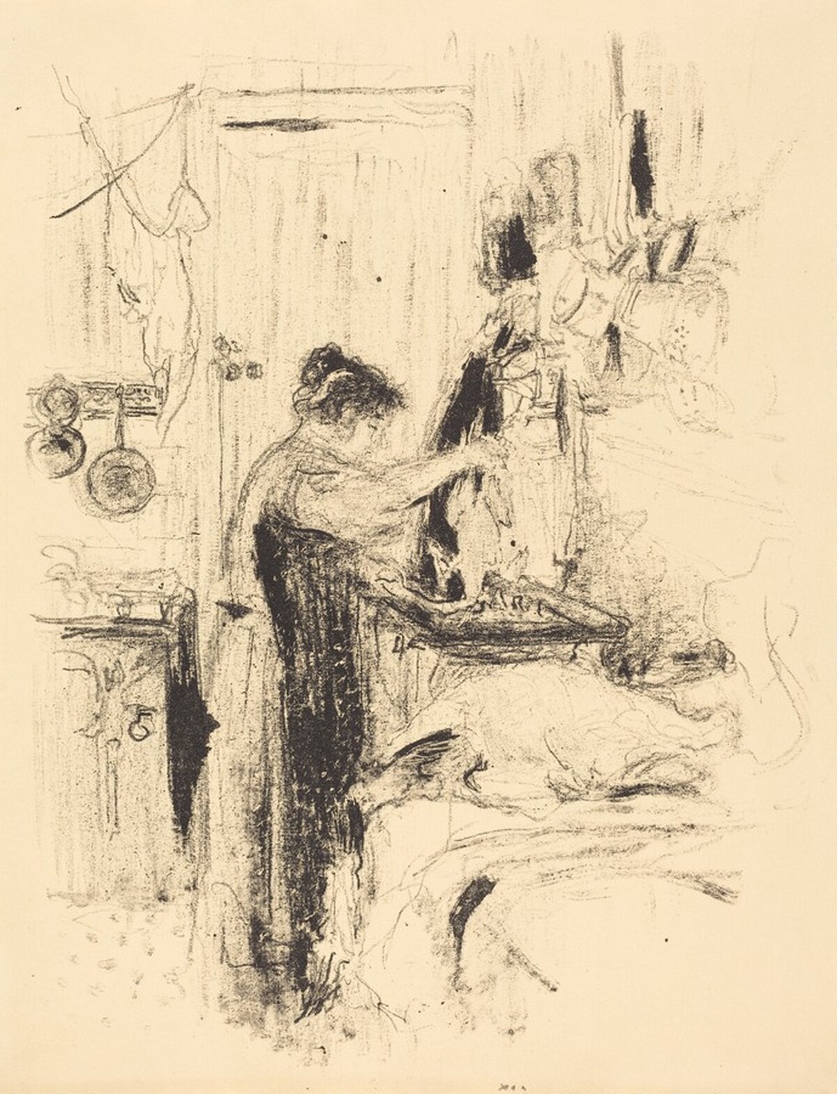 The Blaze (La flambee) by Edouard Vuillard